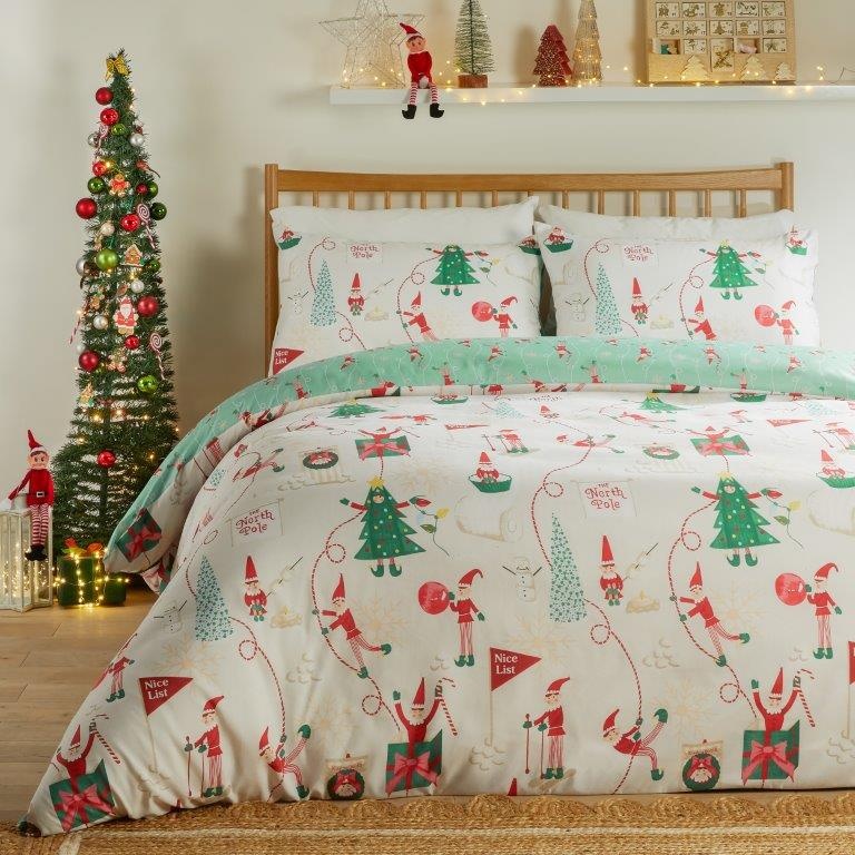 Duvet Day Elfie Duvet Set - Cream/Mint