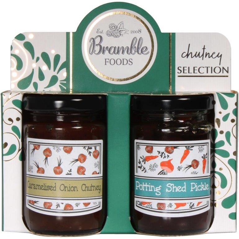 Downtown Downtown Pickle & Chutney Twin Jar Gift Set