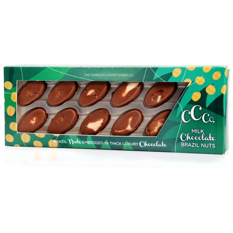 Cambridge Confec Co Milk Chocolate Brazil Nuts Gift Box 108g