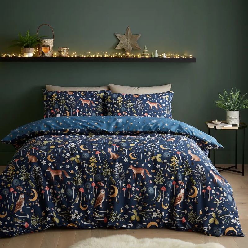 Catherine Lansfield Catherine Lansfield Enchanted Twilight Duvet Set - Navy