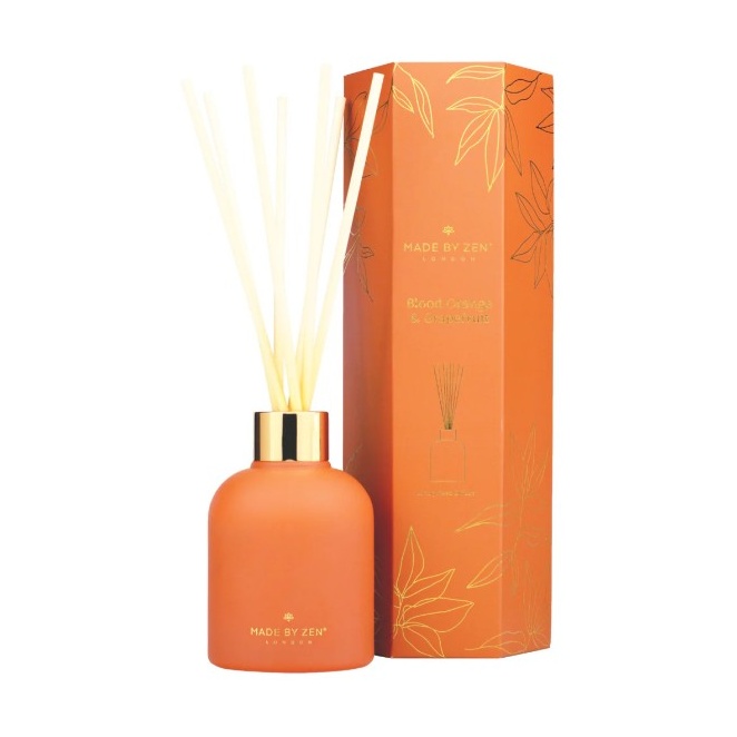 Made By Zen Orange Aura Reed Diffuser Blood And Grapefruit - 120Ml