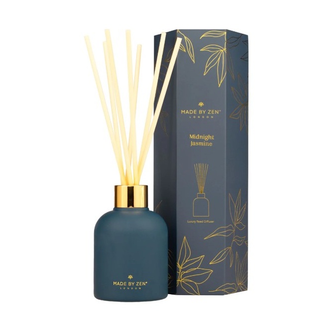 Made By Zen Orange/Amber Aura Reed Diffuser Midnight Jasmine - 120Ml