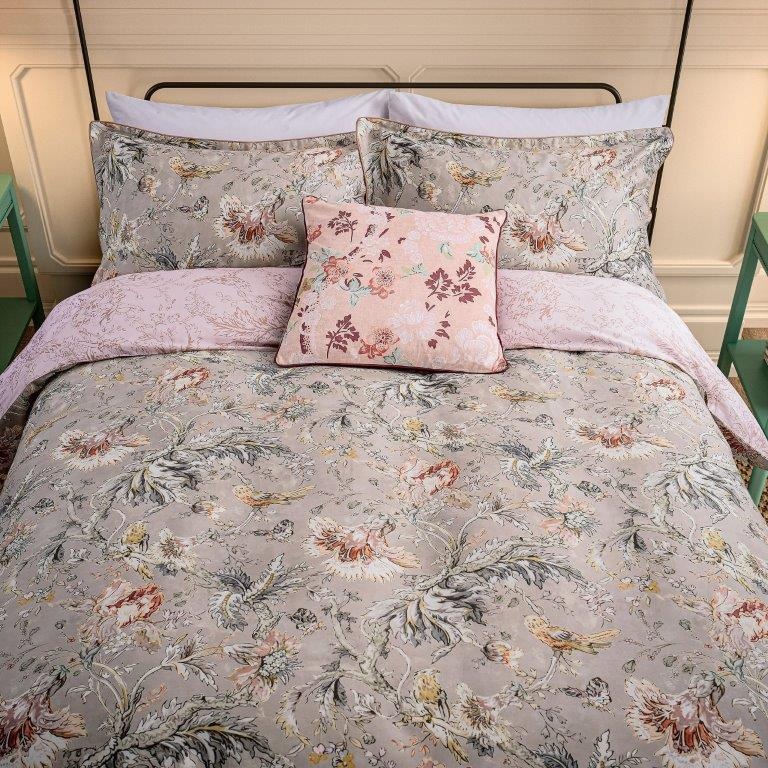 English Heritage Suffolk Garden Duvet Set - Birch