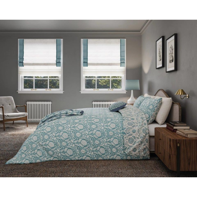 Helena Springfield Dark/Light Sunflowers Duvet Set - Teal - King