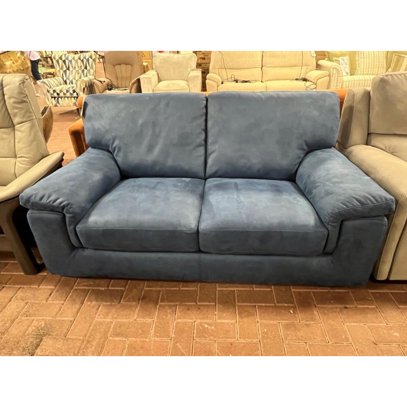 HTL Annie 2 Seater Sofa - Blue Fabric