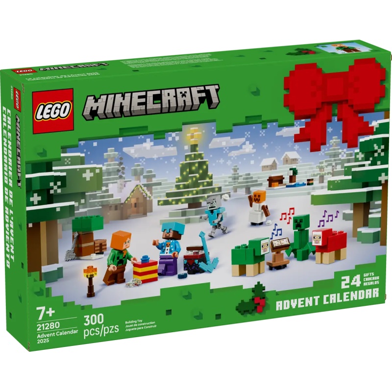 Image of LEGO Minecraft 21280 Advent Calendar 2025 In Multi