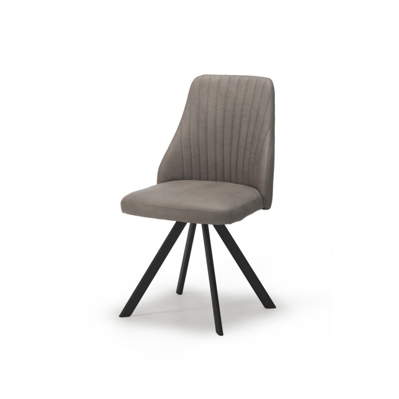 Austin Swivel Dining Chair - Light Grey Bison