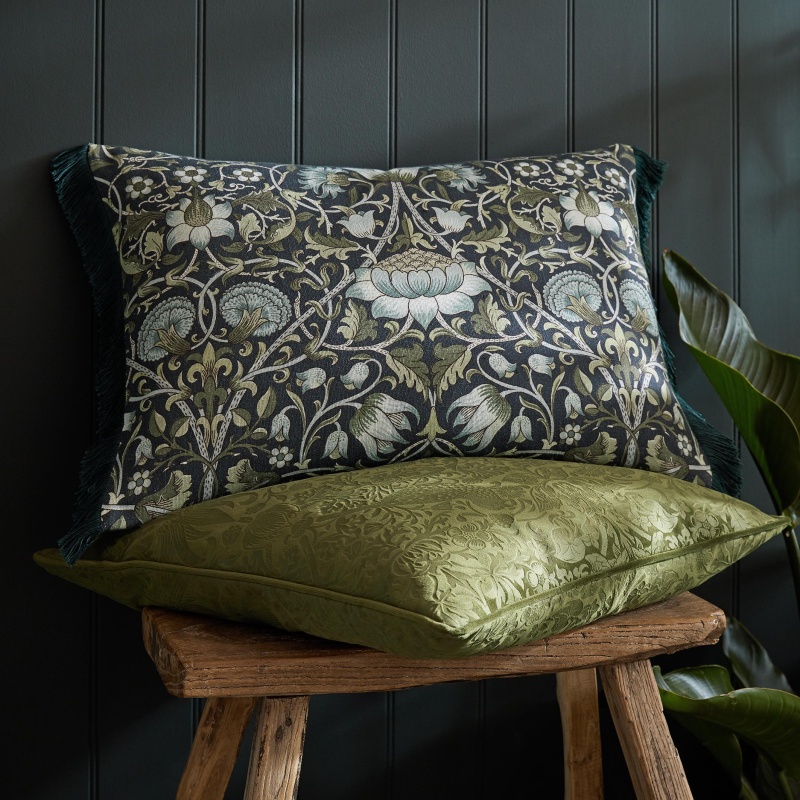 William Morris At Home Lodden 40x60cm Cushion - Blue