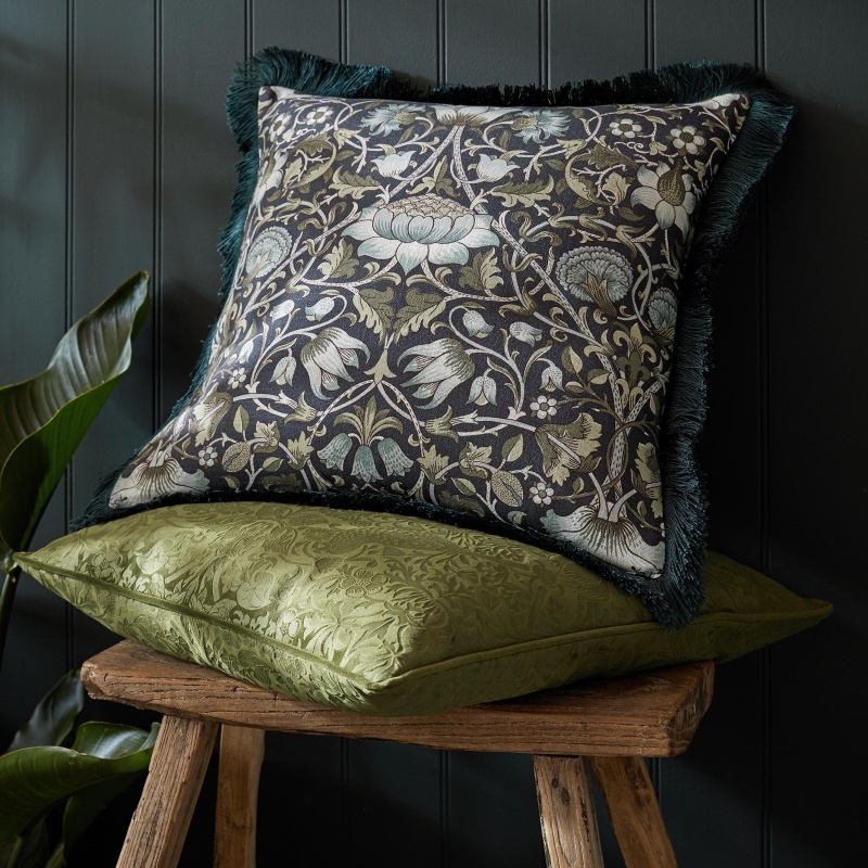 William Morris At Home Lodden 50cm Cushion - Blue