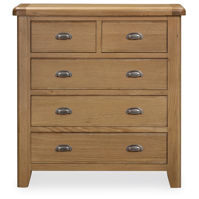 Baker Furniture Juniper 5 Drawer Chest of Drawers - Smoked Oak