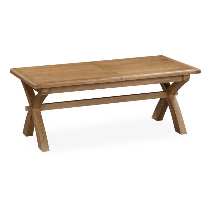 Baker Furniture Juniper Cross-Leg Extending Dining Table 200-250cm - Smoked Oak