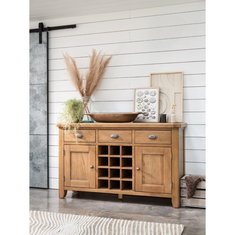 Baker Furniture Juniper Wide Sideboard - Smoked Oak