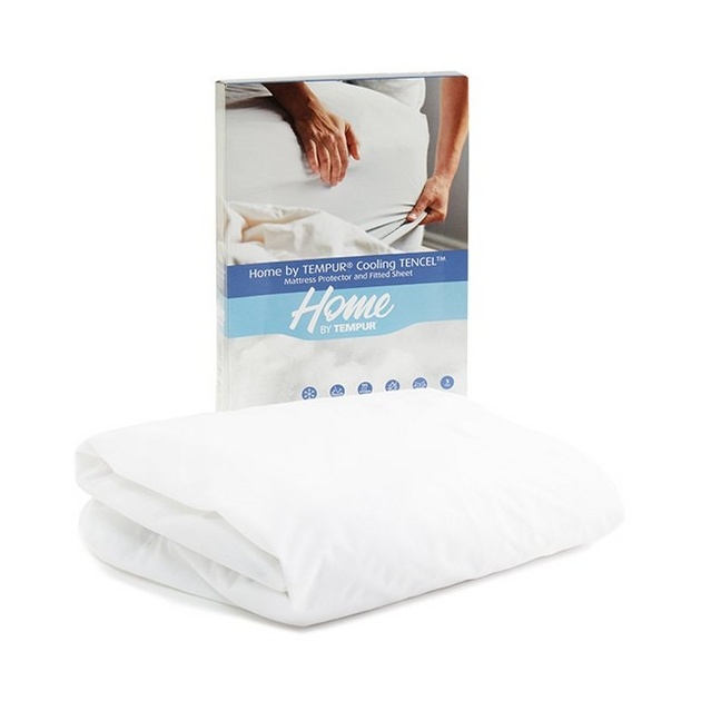 Tempur Home By Tempur Thermoregulating Mattress Protector/Fitted Sheet - White