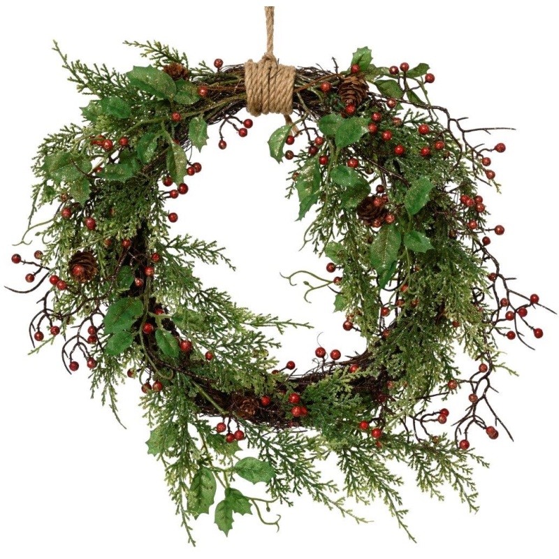 Kaemingk Kaemingk Berry Glitter Wreath - 40cm
