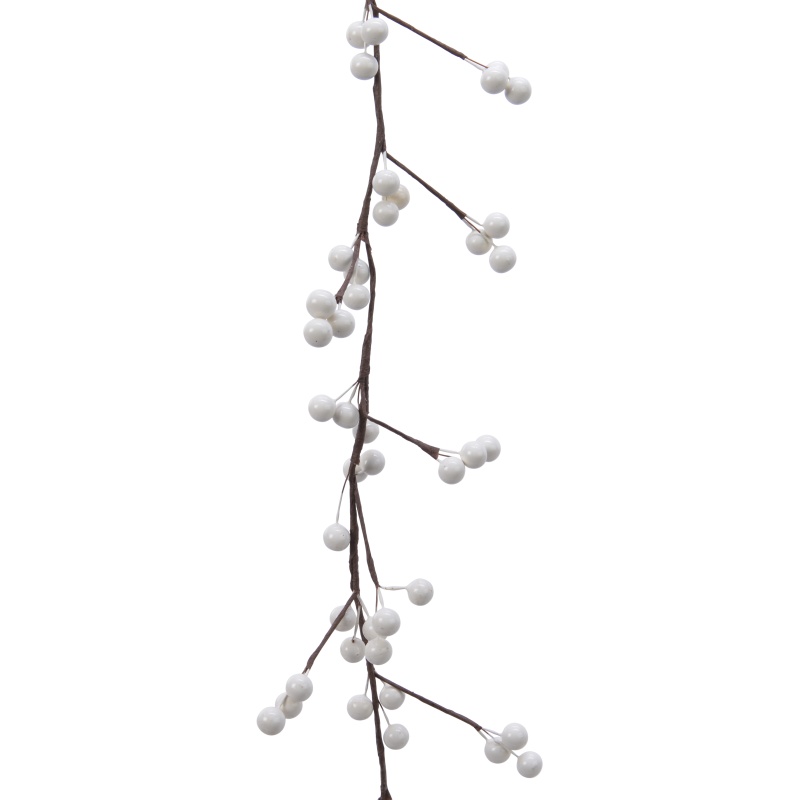 Kaemingk Kaemingk Garland Foam Berries White - 130cm