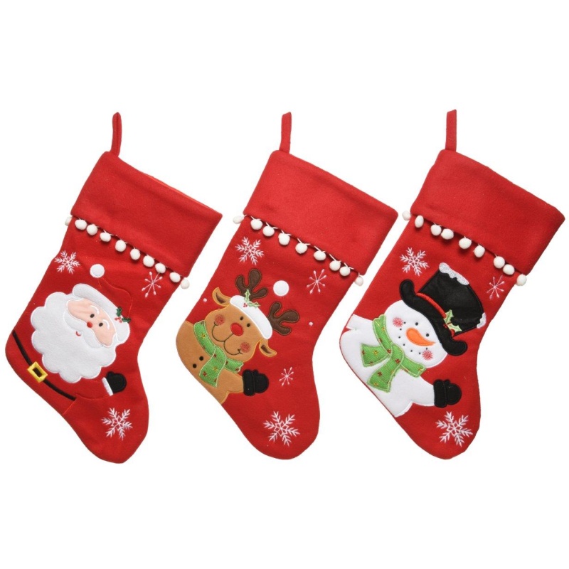 Kaemingk Kaemingk Christmas Stocking (Assorted Styles) - 40cm