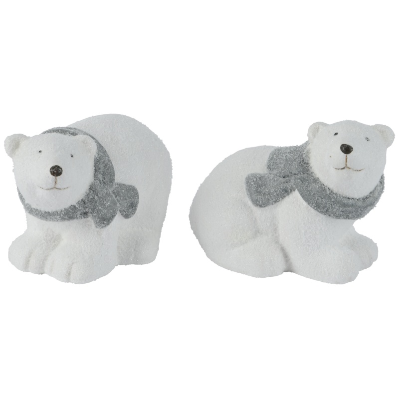 Kaemingk Kaemingk Polar Bear Terracotta Figure (Assorted Styles) - 9.5cm