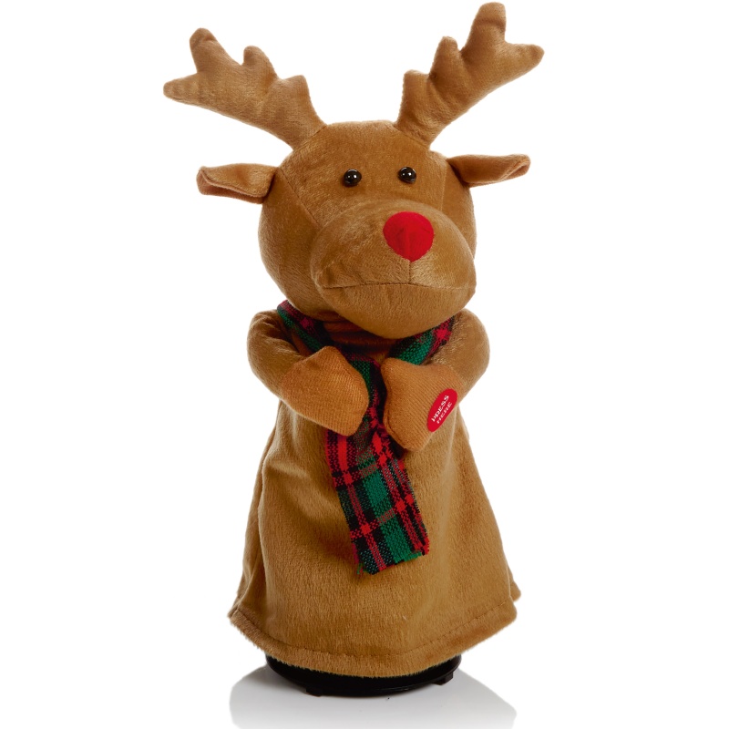 Premier Premier Battery Operated Dancing Reindeer With Music - 35cm