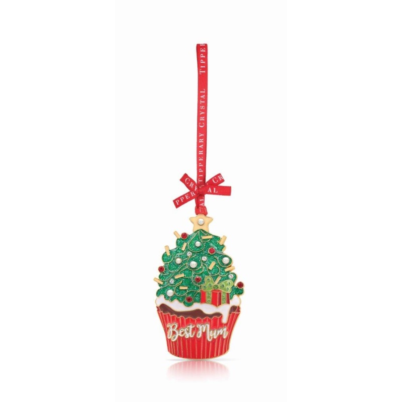 Tipperary Crystal Loved Ones Best Mum Christmas Tree Decoration