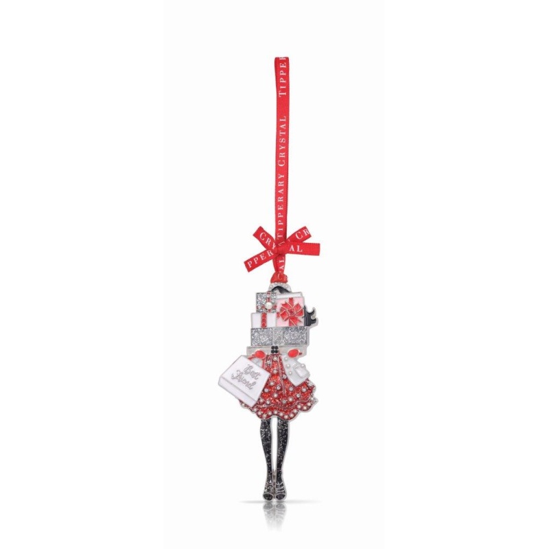 Tipperary Crystal Loved Ones Best Friend Christmas Tree Decoration