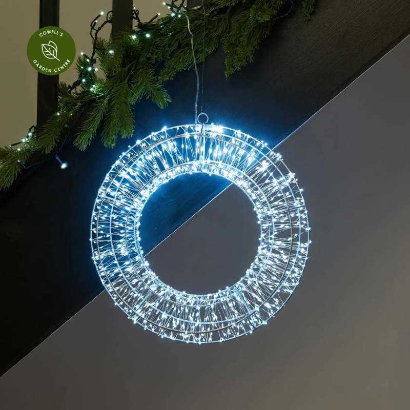 Smart Garden Galaxy Wreath 50cm - Cool White