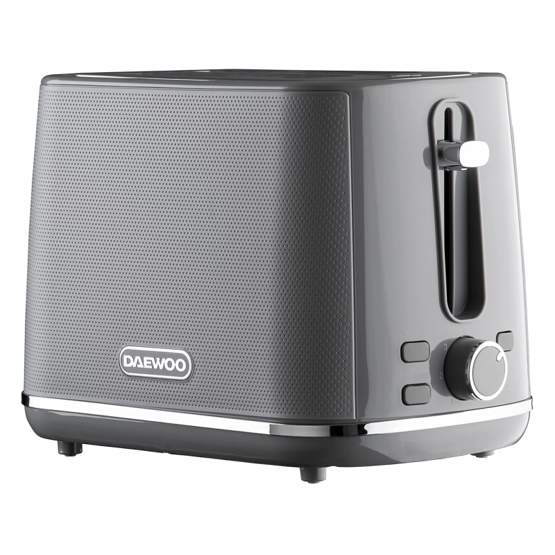 Daewoo SDA2628GE Stirling 2 Slice Toaster - Grey