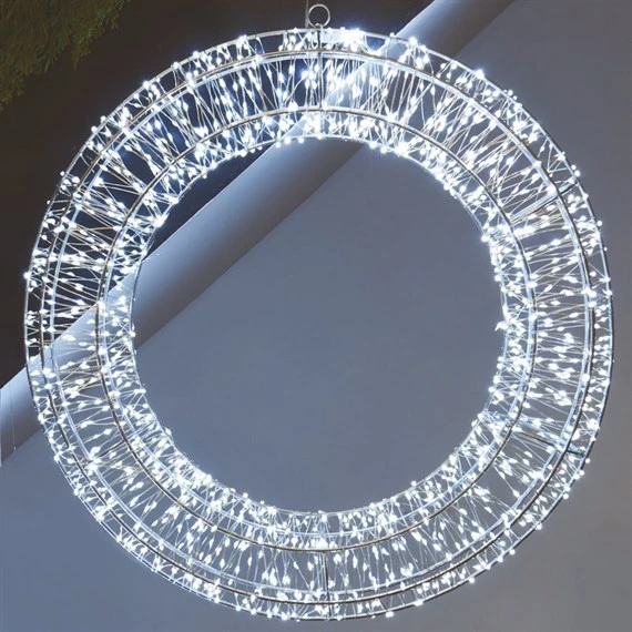 Smart Garden 1440 LED Galaxy Wreath 50cm - Cool White