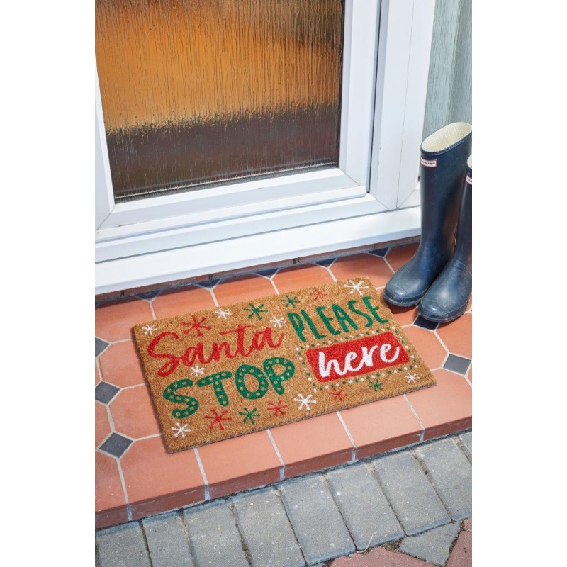 Smart Garden Smart Garden Santa Stop! Decoir Doormat - 40 x 60cm