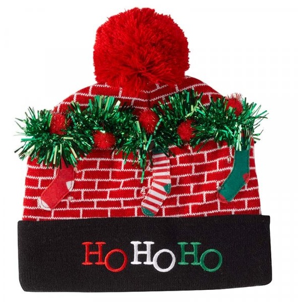 Smart Garden Smart Garden Flash! Luxury Beanie - Ho Ho Ho Hat