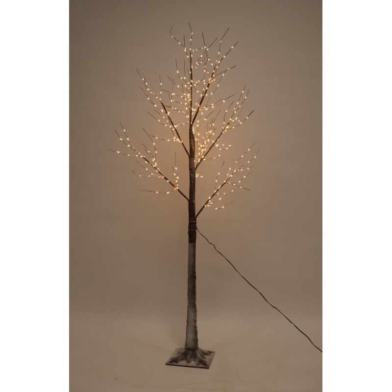 Festive Lit Snow LED Twig Tree 180cm - Warm White