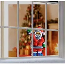 Premier Standing Waving Santa Infinity Mirror - 60cm