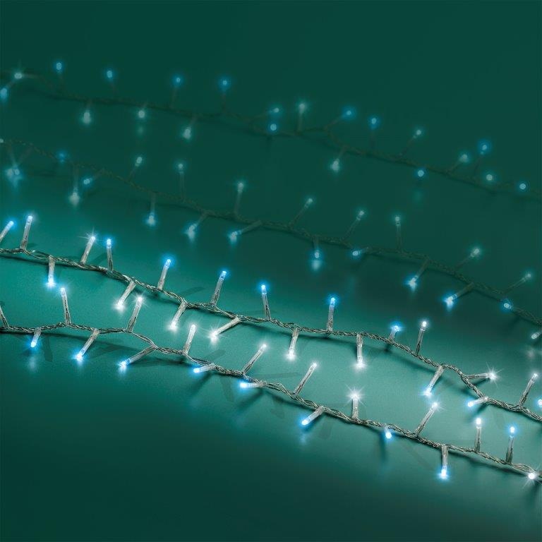 Lumineo 1000 LED Compact Lights 8m - Cool White & Blue