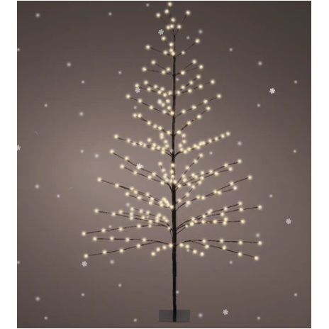 Lumineo LED Twig Tree Outdoor 1.8m - Black/Warm White
