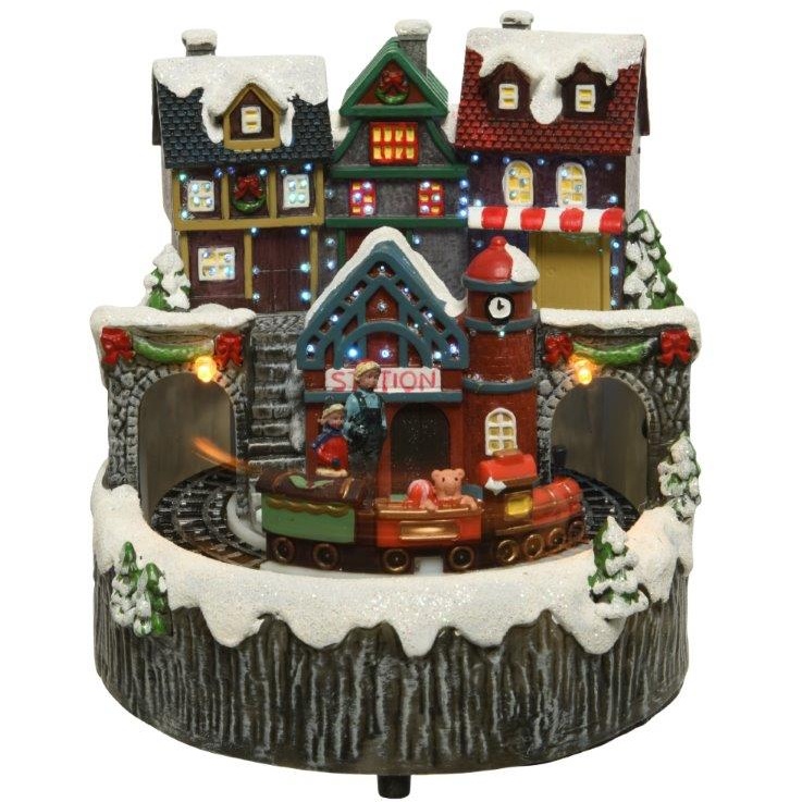 Lumineo LED Village Small Train Scene