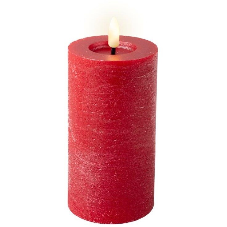 Lumineo LED Wick Candle 15cm - Red