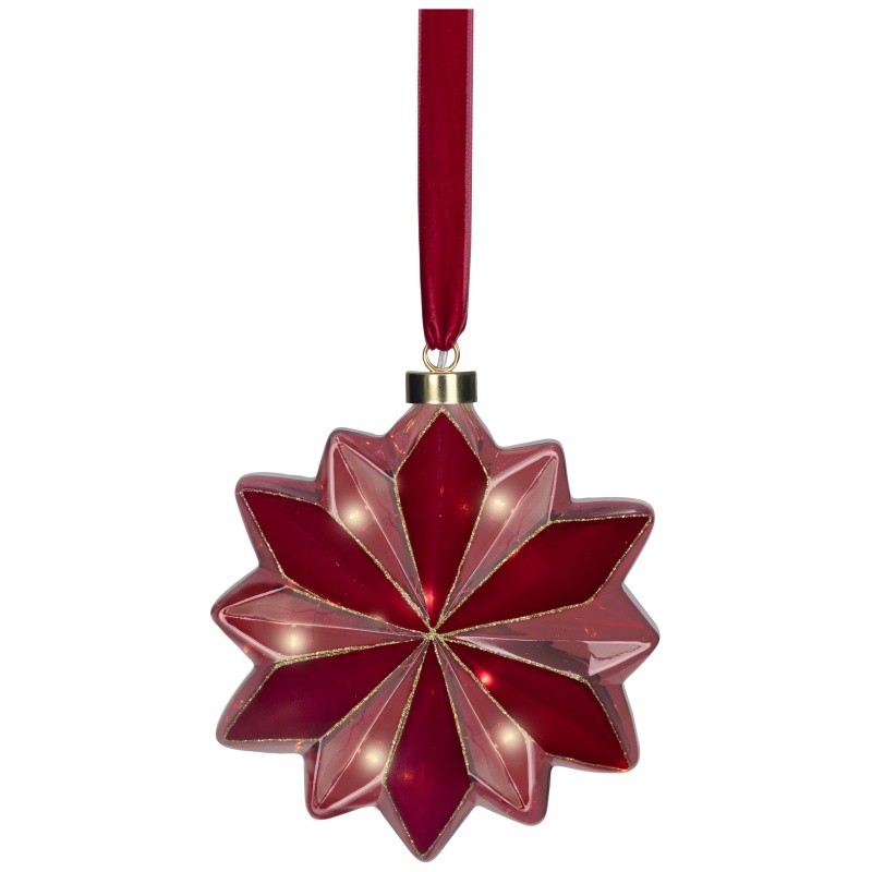 Lumineo Micro LED Flower Light 19cm - Red