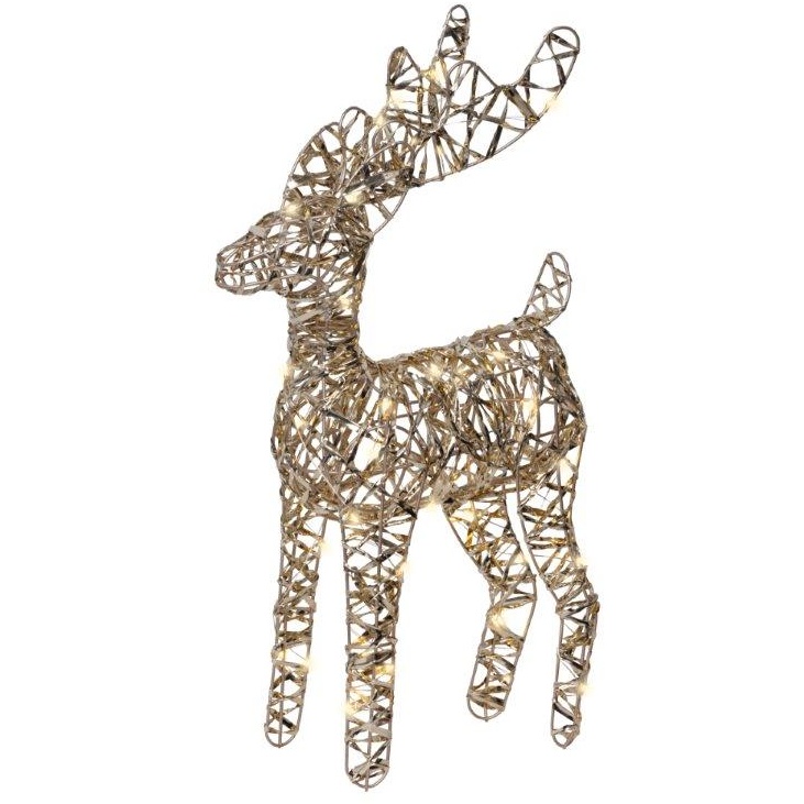 Lumineo Micro LED Reindeer 37cm - Gold