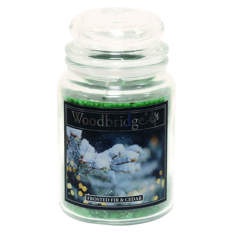 Woodbridge Woodbridge Frosted Fir & Cedar Scented Candle Jar - 565g