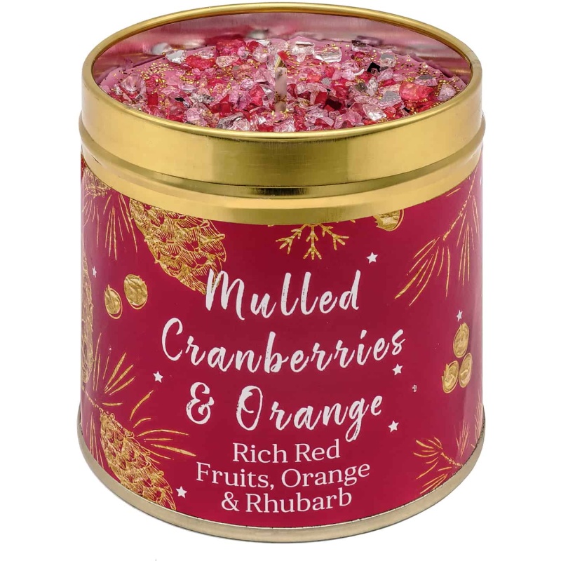 Best Kept Secrets Best Kept Secrets Mulled Cranberries & Orange Scented Candle Tin - 240g