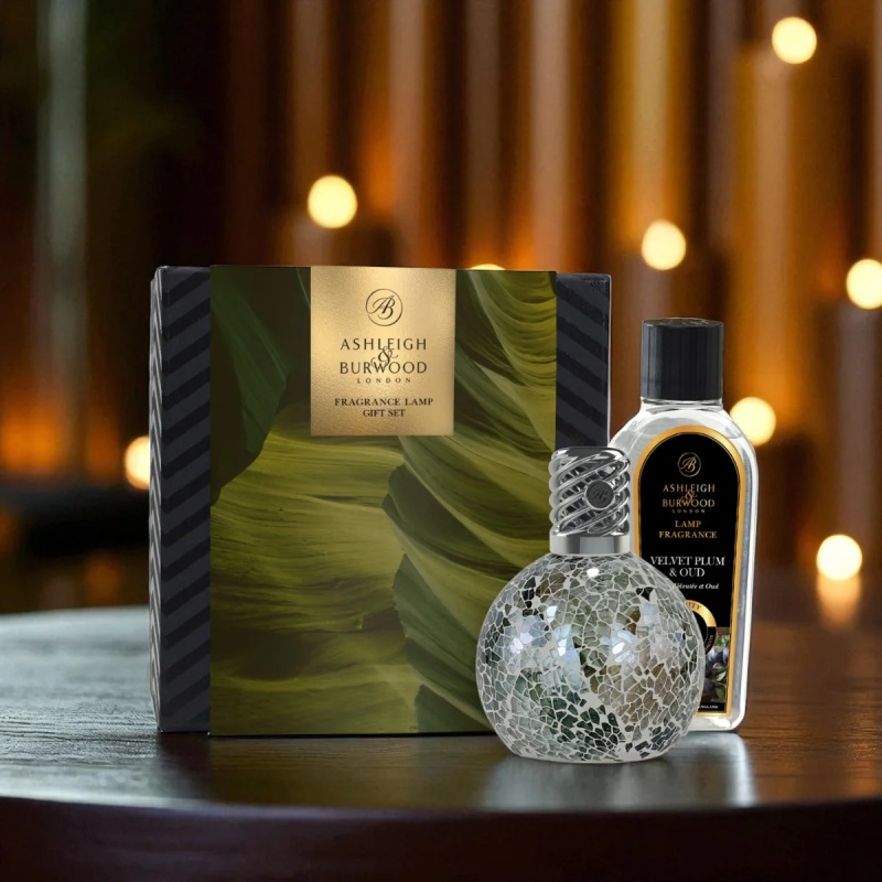 Ashleigh & Burwood Ashleigh & Burwood Enchanted Forest Fragrance Lamp Gift Set - Velvet Plum & Oud