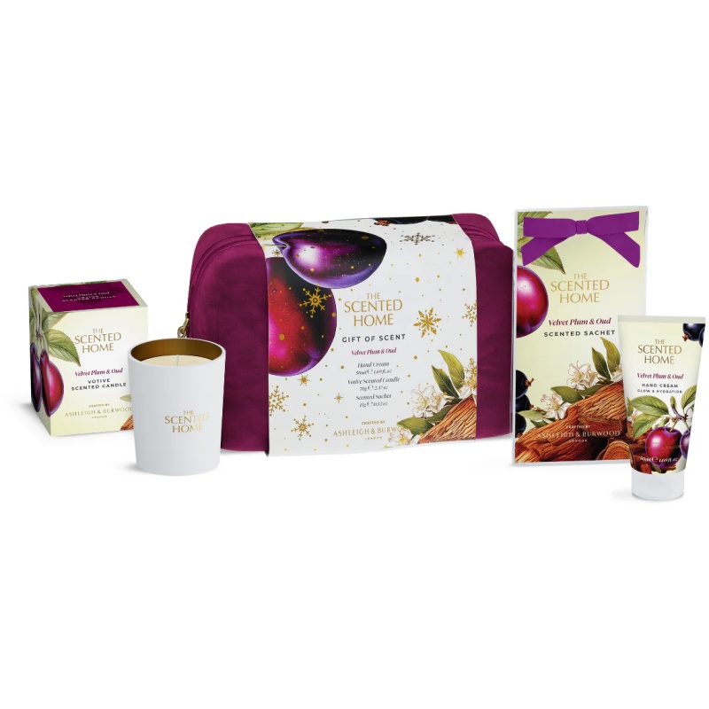 Ashleigh & Burwood Ashleigh & Burwood For The Love Of Scent Gift Bag - Velvet Plum & Oud