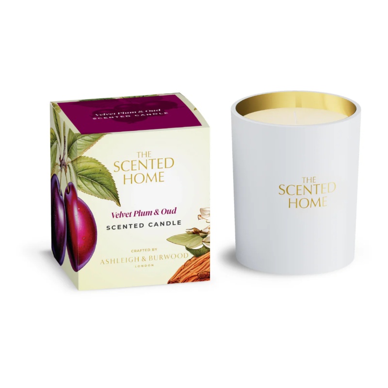 Ashleigh & Burwood Ashleigh & Burwood Scented Home Velvet Plum & Oud Scented Candle - 170g