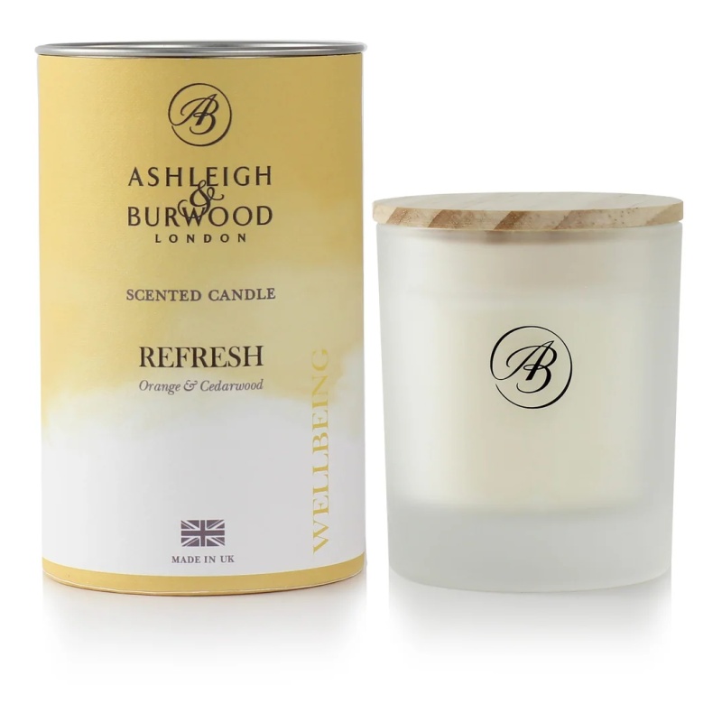 Ashleigh And Burwood Orange/Light Wellbeing Scented Candle Refresh - 140G
