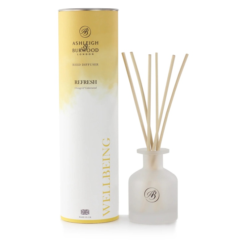 Ashleigh And Burwood White/Orange Wellbeing Reed Diffuser Refresh - 120Ml