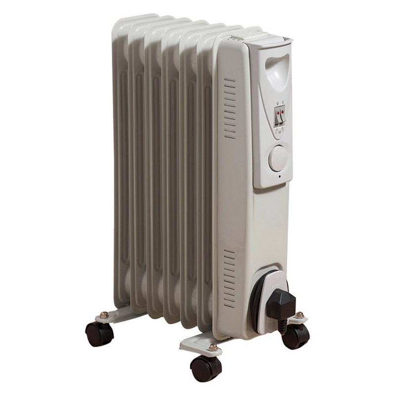 Daewoo Daewoo HEA1130GE 1500W Oil Filled Portable Radiator - White