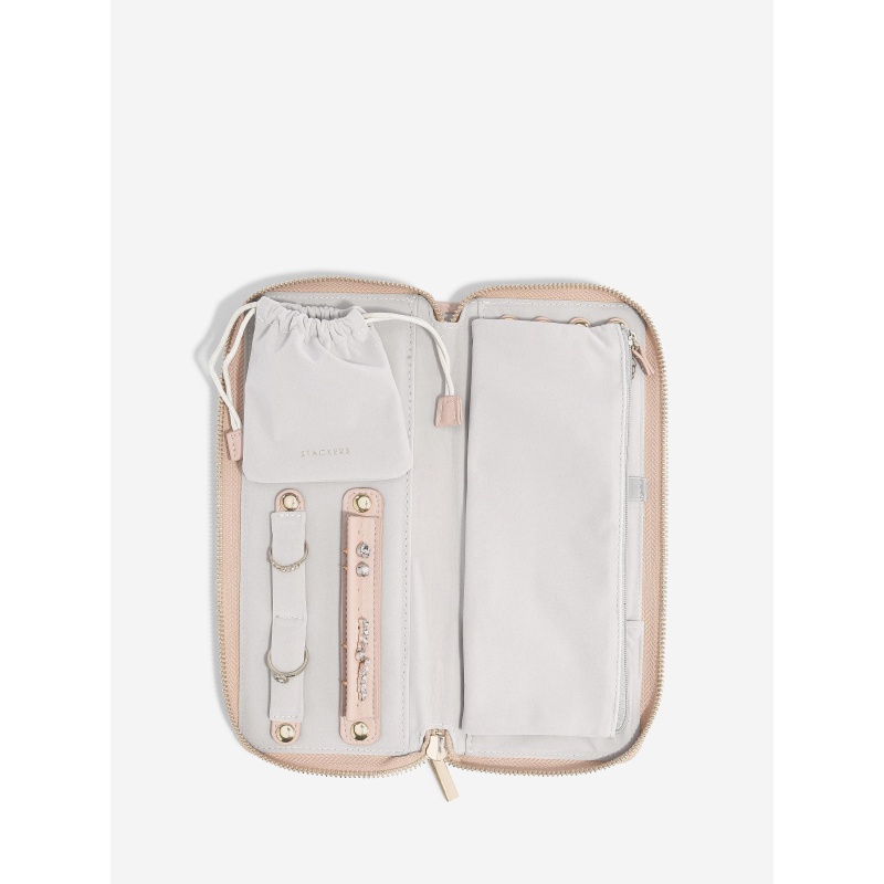Stackers Pink Jewellery Roll - Blush
