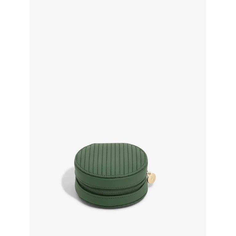 Stackers Green Round Jewellery Roll - Emerald