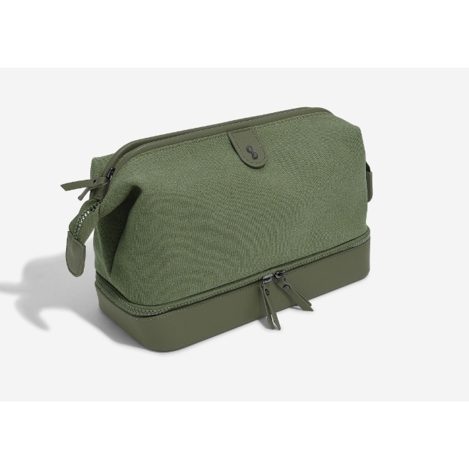 Stackers Green Large Washbag - Canvas