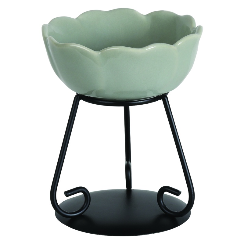 Aromatize Grey Flower Wax Melter 11Cm