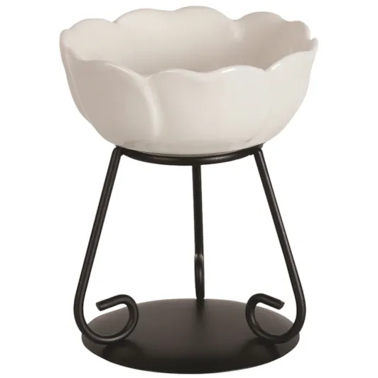 Aromatize Flower Wax Melter 11cm - White